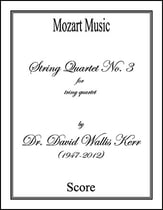 String Quartet No. 3 P.O.D. cover